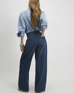 Blue Classic Barrel Jeans