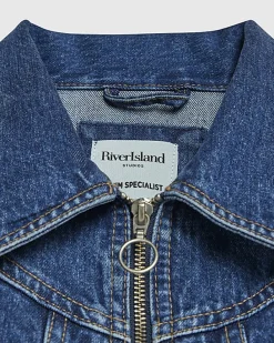Blue Denim Corset Jacket