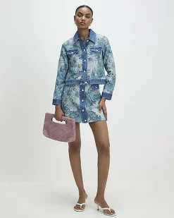 Blue Denim Trophy Tapestry Jacket