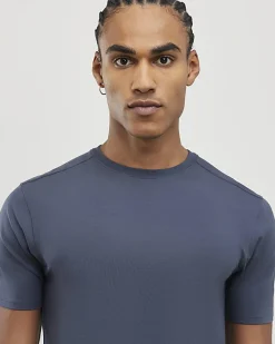 Blue Essential Muscle Fit Stretch T-shirt