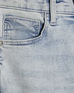 Blue High Waisted Sculpt Flared Jeans