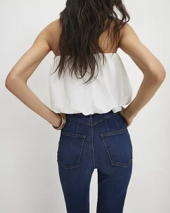 Blue High Waisted Sculpt Flare Jeans