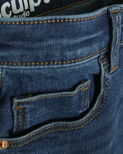 Blue High Waisted Sculpt Flare Jeans