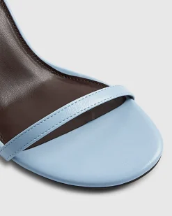 Blue Mid Block Heels
