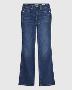Blue Mid Rise Bootcut Jeans