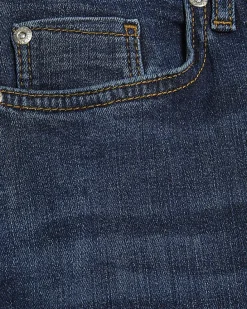 Blue Mid Rise Bootcut Jeans