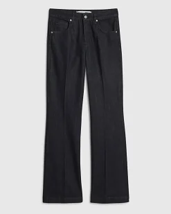Blue Mid Rise Bootcut Jeans