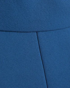 Blue One Shoulder Bardot Knit Top