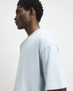 Blue Oversized Fit Heavyweight T-Shirt