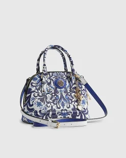 Blue Paisley Print Kettle Tote Bag Bundle