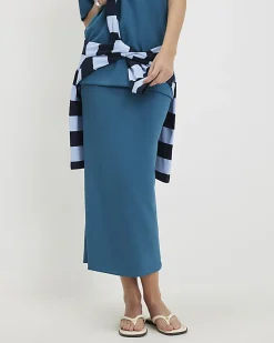 Blue Premium Maxi Skirt