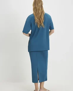 Blue Premium Maxi Skirt