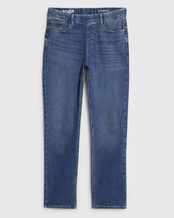 Blue Pull-On Elasticated Sculpt Slim Jeans