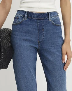 Blue Pull-On Elasticated Sculpt Slim Jeans