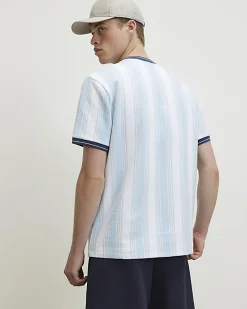 Blue Regular Fit Ame Saint Paris T-Shirt