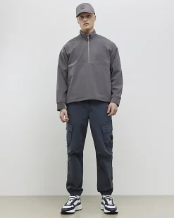 Blue Regular Fit Stretch Cargo Trousers