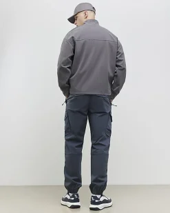 Blue Regular Fit Stretch Cargo Trousers