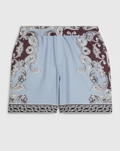 Blue Renaissance Pull On Shorts