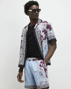 Blue Renaissance Pull On Shorts