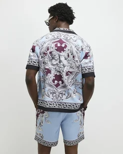 Blue Renaissance Pull On Shorts