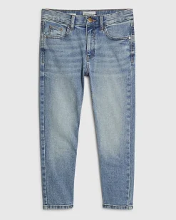 Blue Skinny Capri Jeans