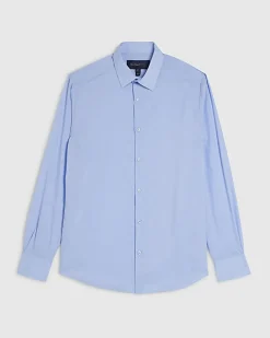 Blue Slim Fit Long Sleeve Shirt