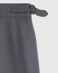 Blue Slim Fit Suit Trousers