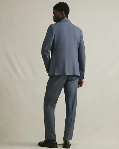 Blue Slim Fit Suit Trousers