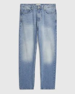 Blue Straight Leg Jeans
