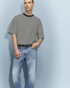 Blue Straight Leg Jeans