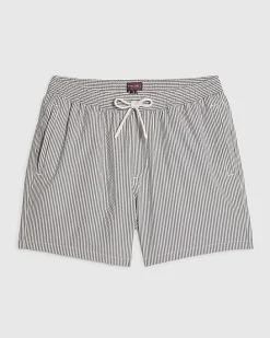 Blue Stripe Swim Shorts
