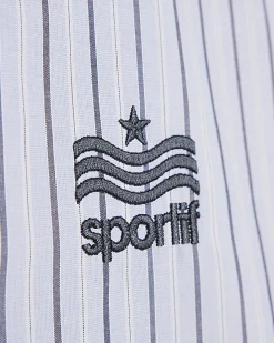 Blue Striped Sanctuaire Badged Shirt
