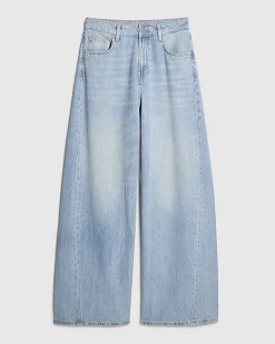 Blue Wide Leg Jeans
