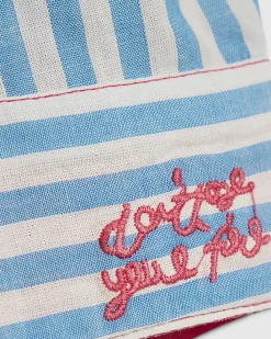 Blue Year Zero Stripe Smiley Face Shirt