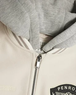 Boys Beige Penrose Badge Bomber Jacket