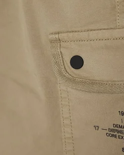 Boys Beige Twill Cargo Shorts