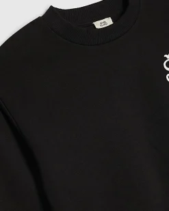 Boys Black Crest Sweatshirt