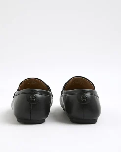 Boys Black Embossed Snaffle Shoes