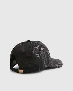 Boys Black RVR Monogram Cap