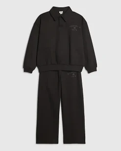 Boys Black Shirt Set
