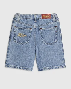 Boys Blue Washed Denim Shorts