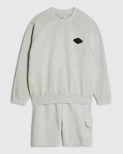 Boys Green MCMXII Sweatshirt Set