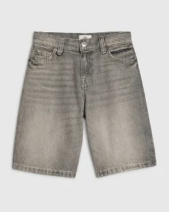 Boys Grey Denim Jorts