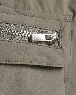 Boys Grey Zip Cargo Shorts