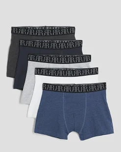 Boys Navy Pack Of 5 Boxers