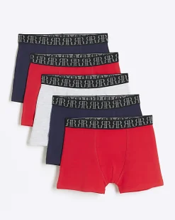 Boys Red Boxers 5 Pack