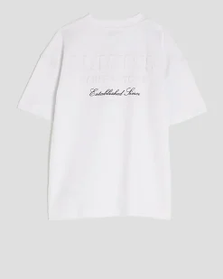 Boys White Luminis Back Print T-Shirt