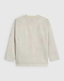 Boys White Mesh Car T-Shirt