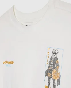 Boys White Ninja Graphic T-Shirt