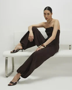 Brown Balloon Leg Trousers